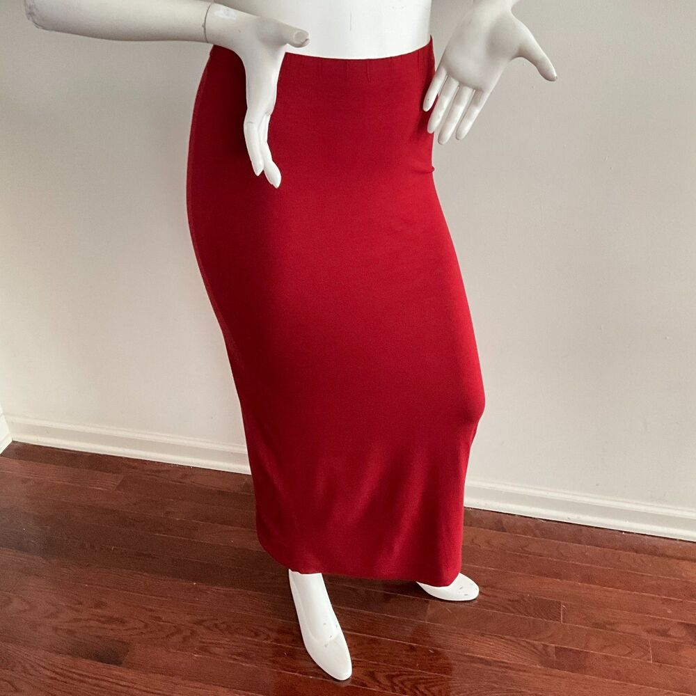 Hindahl & Skudelny Pencil Pull-on Elastic Waist Maxi Skirt S - Picture 9 of 9